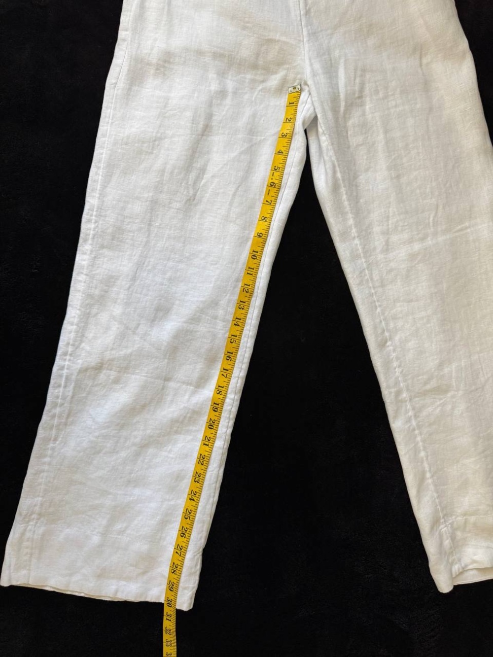 NWT Abercrombie & Fitch Women’s White Linen Pants Lining Size 26 - Picture 6 of 9